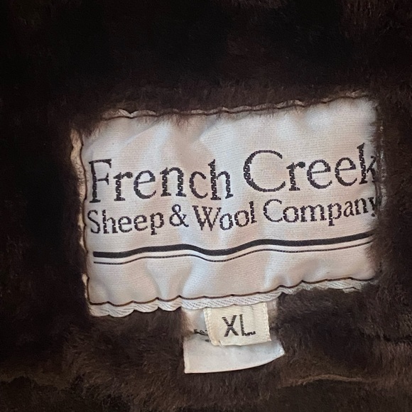 French Creek Genuine Suede Shearland Double Breasted Coat XL - Picture 8 of 8